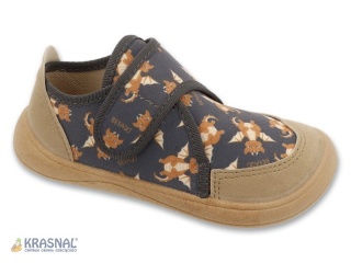 BEFADO 140Y003 szary beż smoki barefoot