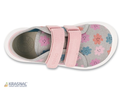 BEFADO 141X001 srebrny kwiatki barefoot