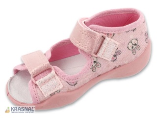 BEFADO 342P071 róż brokat króliczki