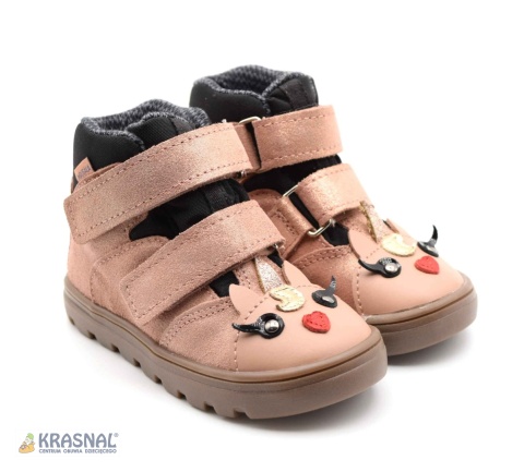 MRUGAŁA 6180 róż brokat jednorożec