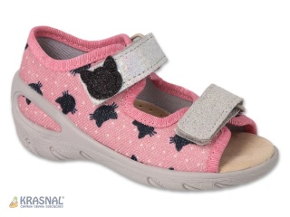 BEFADO 065P004 róż brokat kotki