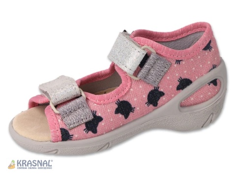 BEFADO 065P004 róż brokat kotki