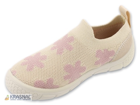 BEFADO 102X047 beż róż kwiatki