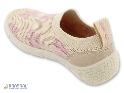 BEFADO 102X047 beż róż kwiatki