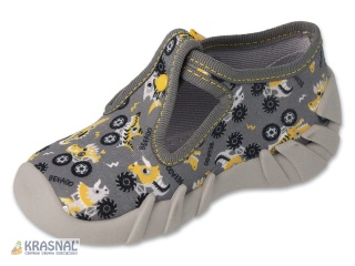 BEFADO 110P486 szary żółty dinozaury