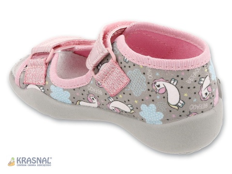 BEFADO 342P073 szary holo jednorożce