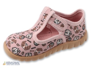 BEFADO 627P008 róż beż zwierzątka