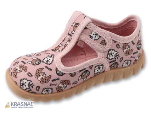 BEFADO 627P008 róż beż zwierzątka