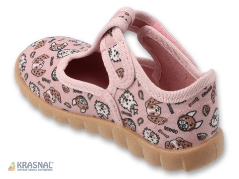 BEFADO 627P008 róż beż zwierzątka