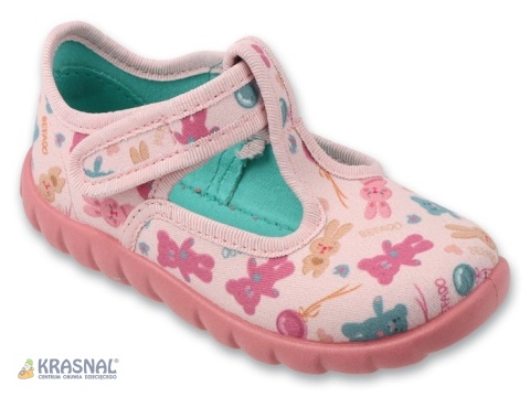 BEFADO 627P009 róż miś i królik