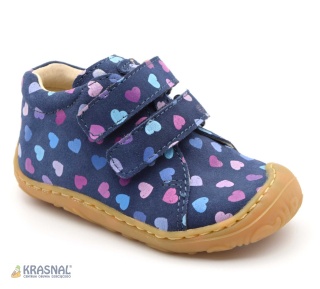 MIDO 166 niebieski serduszka