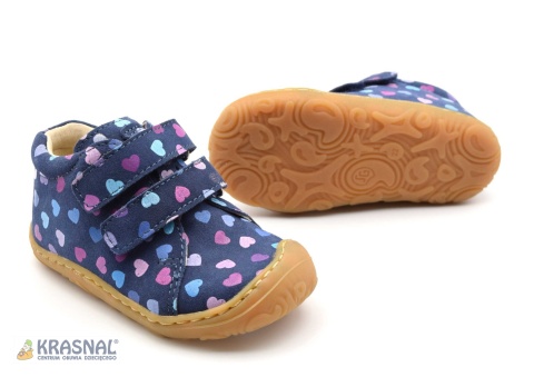 MIDO 166 niebieski serduszka