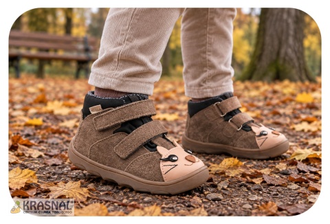 MRUGAŁA 6124 brąz kotek barefoot