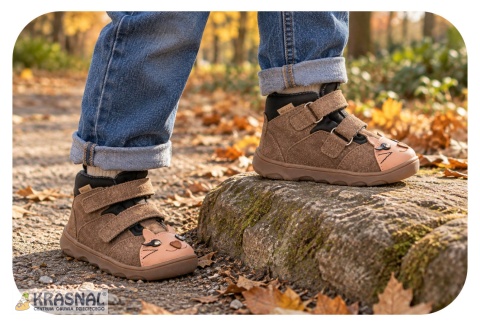 MRUGAŁA 6124 brąz kotek barefoot