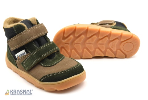KRASNAL 1127 brąz khaki barefoot