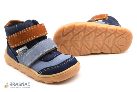 KRASNAL 1127 niebieski brąz barefoot
