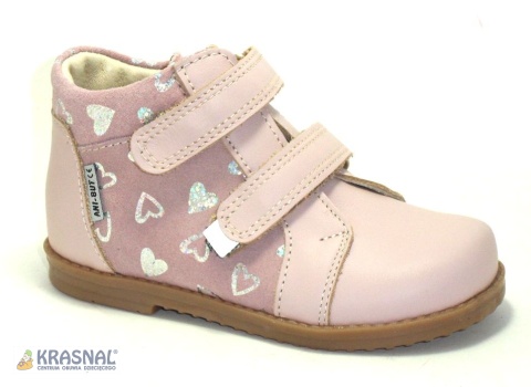 ANIBUT 248 pudrowy róż serduszka