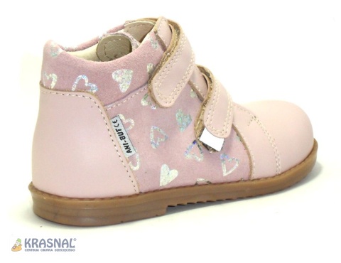 ANIBUT 248 pudrowy róż serduszka