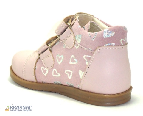 ANIBUT 248 pudrowy róż serduszka