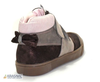 KRASNAL 2211 brąz brokat kokardka