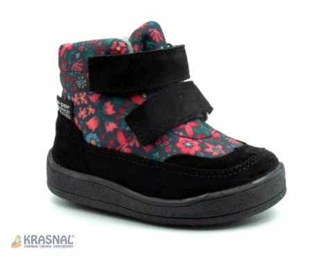 MIDO 6206 czarny kwiatki barefoot