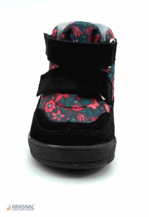 MIDO 6206 czarny kwiatki barefoot