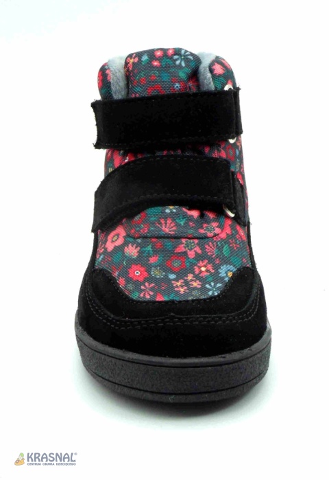 MIDO 7206 czarny kwiatki barefoot