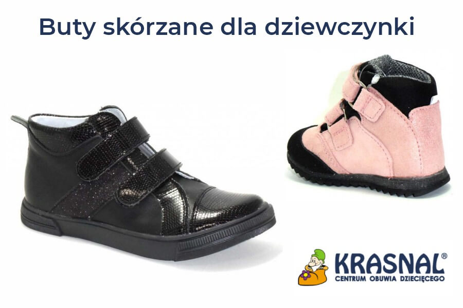 Buty skórzane dla dziewczynki