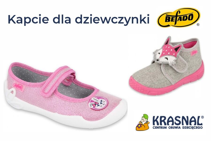 Kapcie dla dziewczynki befado