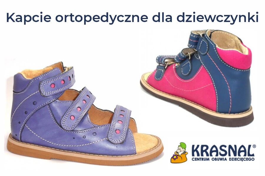 Kapcie ortopedyczne dla dziewczynki