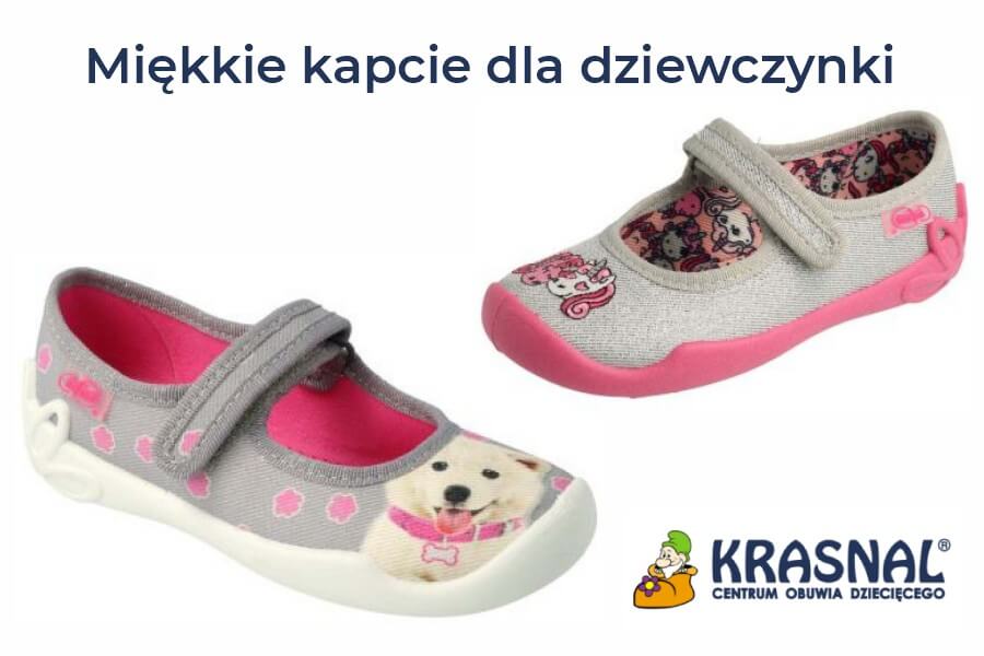 Miękkie kapcie dla dziewczynki