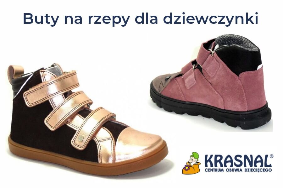 buty na rzepy dla dziewczynki